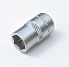 Image of 14mm Draper 1/2" dr. drive 6 pt socket standard shallow satin finish tool