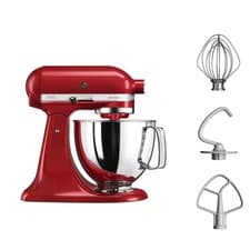 Image of KitchenAid 4.8 Litre Artisan Stand Mixer in Empire Red | 5KSM125BER | Box Opened