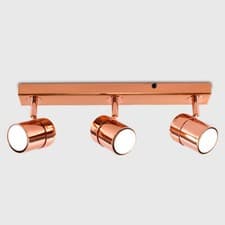 Image of 3 Way Ceiling Lights Spotlight Adjustable Fitting Kitchen Fitting LED GU10 Bulbs