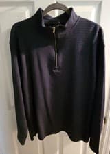 Image of SALE 😬 Van Heusen Soft Touch Pull Over Men's 1/4 Zip Sweater Mens M