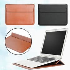 Image of UK Sleeve Slim PU Leather Laptop Bag Stand Case For Apple iPad Macbook Pro Air