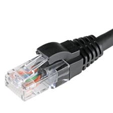 Image of Cablenet 5m Cat5e RJ45 Black U/UTP LSOH 26AWG Snagless Booted Patch Lead