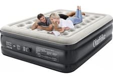 Image of OLARHIKE DOUBLE Inflatable Air Bed Built-in Electric Pump CAMPING HIKING