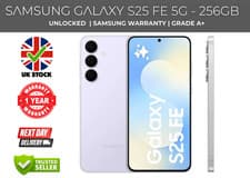 Image of Samsung Galaxy S25 FE 5G 256GB 6.7" Unlocked Dual SIM UK Warranty - Pristine A+