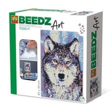 Image of Ses Creative Wolf Beedz Art Mosaic Kit, 7000 Iron-On Beads, Unisex,... NEW