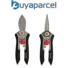 Image of Wilkinson Sword Precision Bypass Pruner Secateurs Snips Twin Pack Gardening Set