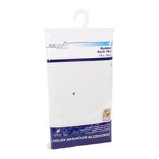 Image of Blue Canyon Rubber Bath Mat34 x 74cm White ST773