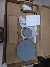 Image of Wickes Alure Round Thermostatic Mixer Shower Anthracite Grey