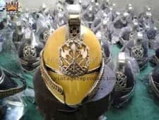Image of Chief Fireman Helmet Fire Fighter Vintage-Inspired Classic Police Costume