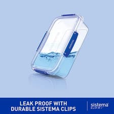 Image of Sistema KLIP IT plus Food Storage Containers | 400 Ml | 3 Piece Airtight Set |