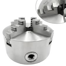 Image of 4 Jaw Lathe Chuck K12 130mm Self-centering 5" Chuck CNC Metalworking Accessory