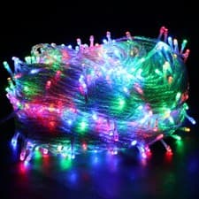 Image of LED Fairy String Lights 10-100m Mains Plug In Christmas Tree Indoor Outdoor Lamp