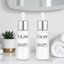 Image of Collagen Face Serum Olay Peptide Skincare Hydrating Niacinamide 99% 2x40ml Gift