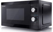 Image of SHARP YC-MS01U-B Compact 20L 800W Manual Microwave, 5 Power Levels, Black