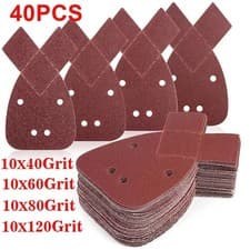 Image of 40PCS Mixed Mouse Sanding Sheets For Black and Decker Palm Sander Pads Sandpaper