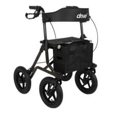 Image of Drive Torro Outdoor Adventurer All Terrain Rollator Walker Large Pneumatic Tyres