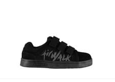 Image of Airwalk Neptune Child Boys Skate Shoes Black UK 10 US 11*REFCRS367