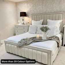 Image of Louis Bedframe All Standard UK Sizes, Optional Storage & Mattress