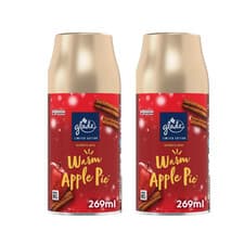 Image of Glade Automatic Spray Air Freshener Twin Refill Warm Apple Pie 269ml
