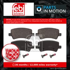 Image of Brake Pads Set fits VOLVO XC60 Mk1 Rear 08 to 17 30671574 30671575 30742491 Febi
