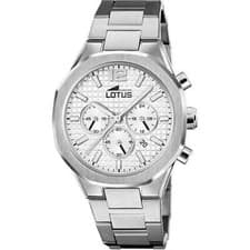 Image of Lotus L18847/1 Men's Silver Dial Chronograph Watch