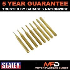 Image of Sealey Brass Pin Punch Set 8pc AKB08