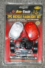 Image of AMTECH S1825 2pc Bicycle Flash Light Set - Factory Sealed