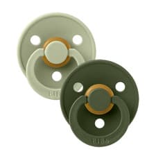Image of BIBS Colour 2 Pack Baby Sage/Hunter Green
