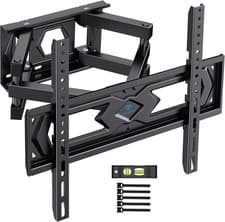 Image of PERLESMITH TV Wall Bracket, Swivel Tilt Wall Mount for 26-70 Inch Flat & Curved