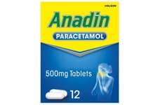Image of ANADIN Paracetamol Tablets - 12 (maximum 3 packs of 12)