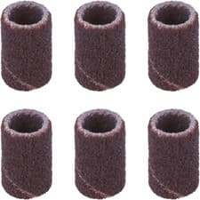Image of Dremel Detail Sanding Bands 120 Grit 6.4mm Pack of x6 Sanding Wood Plastics 438