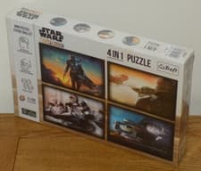 Image of Star Wars The Mandalorian - 4 In 1 Puzzle - Jigsaw Puzzles 4 x 104 Piece NEW