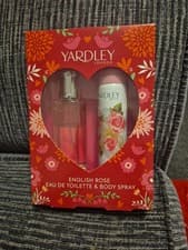 Image of Yardley London English Rose 50ml Eau De Toilette And 75ml Body Spray Gift Set