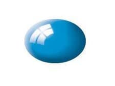 Image of Revell 36150 - Aqua Color - Light Blue Gloss - Acrylic Paint 1 x 18ml Plasti Pot
