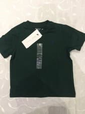 Image of Ralph Lauren Baby Boy's 100% Cotton Short Sleeve Green T-Shirt (Size 12 Months)