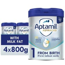 Image of Aptamil Advanced 1 First Infant Baby Milk Powder Formula, from Birth, 800g (Pack