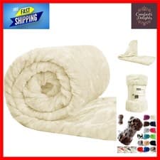 Image of FAUX FUR MINK SOFA BED THROW SOFT WARM BLANKET SINGLE DOUBLE KING SIZE FUR TH...