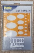 Image of Helix Ellipse Stencil Template H82010 - 10 SETS !!