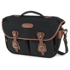 Image of New Billingham Hadley Pro 2020 Shoulder Bag - Black Canvas / Tan