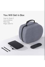 Image of Travel Case for Meta/Oculus Quest 2 & Elite Strap,Hard EVA Carrying Case Storage