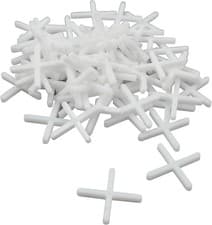 Image of Faithfull Tile Spacers for Wall & Floor Tiling - Long Leg, 2mm, Pack of 1000