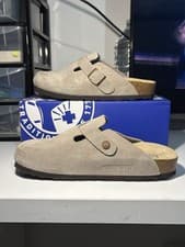 Image of Birkenstock Boston Clog Grey Size 5.5 UK Brand New In Box