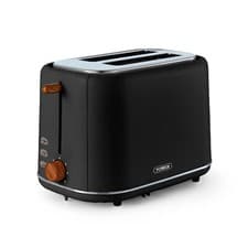 Image of TOWER T20027BLK Scandi 2 Slice Toaster, Centring Function, 800W, Black
