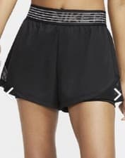 Image of Nike Women's FLX 2IN1 SHORT Woven ESSNT BLACK DB4484 013 Size XL / L
