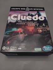 Image of Cluedo Board Game Treachery at TUDOR Mansion Escape & Solve Hasbro Brand New
