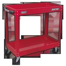 Image of Sealey CX105 Workshop Trolley 2-Level Heavy-Duty Garage Workshop DIY