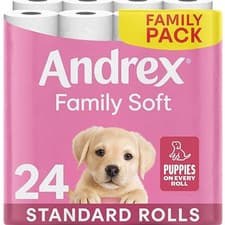 Image of Andrex Family Soft Toilet Paper 24 Rolls (Previously Andrex Gentle Clean) UK