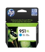 Image of Genuine Original HP 951XL Cyan Ink Cartridge (CN046AE)