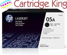Image of HP 05A Original LaserJet Toner Cartridges, Black, Multipack