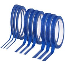 Image of 9 Rolls Blue Masking Tape, 3/7/12 Mm X 20 M Painters Tape Artist Masking Tape wi